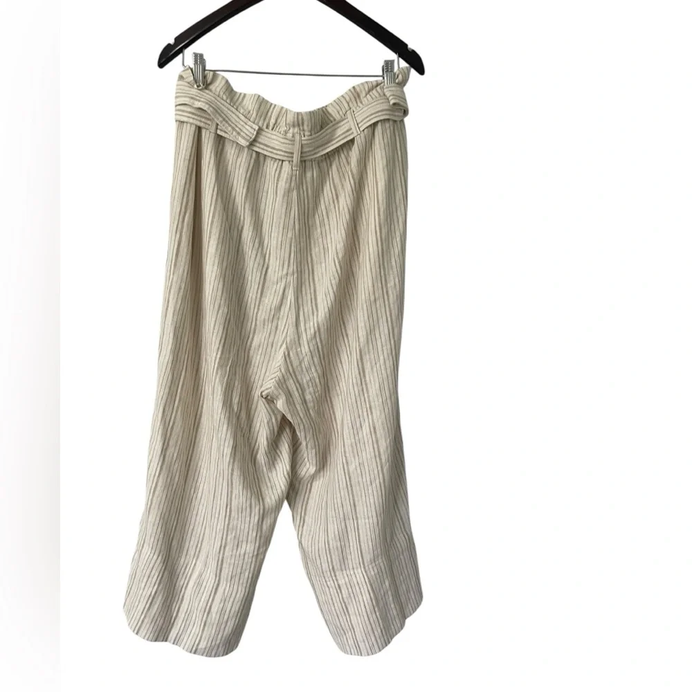 Banana Republic linen blend high waist wide leg belted pants luxury old money 16